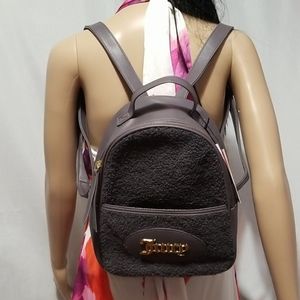 Juicy couture rabbit faux sherpa backpack.